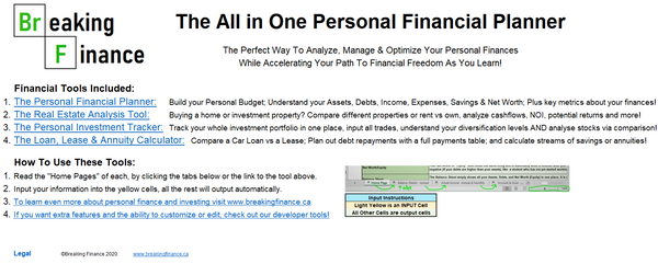 All in One Personal Financial Planner